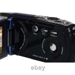 Minolta MN80NV 1080p Full HD 3 Touchscreen Camcorder with Nightvision, Blue