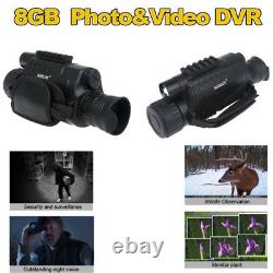 Monocular Night Vision Scope Video DVR Photo 5x40 Zoom IR Infrared Digital-8GB /
