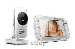 Motorola MBP48 5 inch Colour LCD 2-way Video Baby Monitor Night Vision, Temp