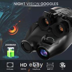 N4 Night Vision Goggles Binoculars Digital IR Head Mounted Hunting Rechargeable