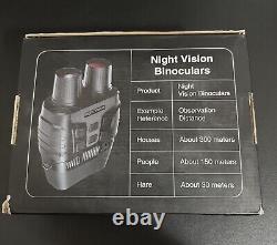 NEW Gthunder GlassOwl True IR Digital Night Vision Goggles Binoculars 4X Zoom