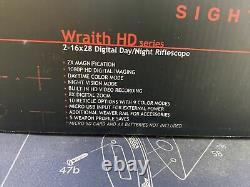 NEW Sightmark WRAITH HD 2-16x28 Digital Day & Night vision Rifle Scope SM18021