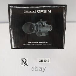 NIB Sionyx Opsin DNVM1 Ultralow Light Sight Monocular Night Vision Helmet Mount