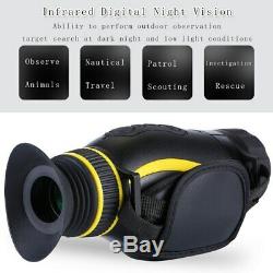 NV0435 4X Infrared Night Vision Monocular Telescope With 1080P 2MP Digital Cam