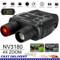 NV3180 Night Vision Binoculars Infrared Digital Hunting Telescope 4X Zoom 300m