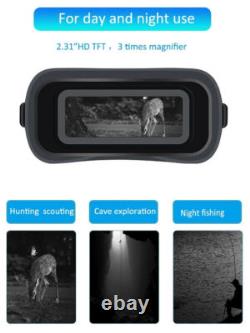 NV3180 Night Vision Binoculars Infrared Digital Hunting Telescope 4X Zoom 300m