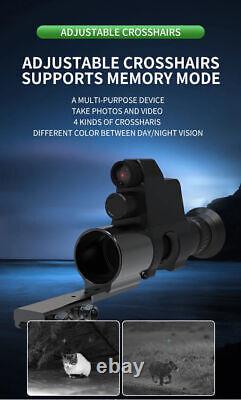 NV4B Reticle Digital Night Vision Scope Optical Clip-on 940nm Monocular