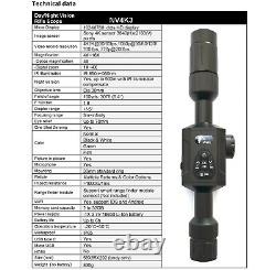 NV4K3 Infrared 4K Resolution Hunting Day And Night Vision Scope digital night