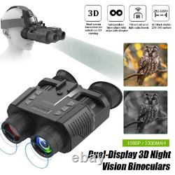 NV8000 1080P Digital Night Vision Goggle Binocular Zoom 32GB IR 850nm NGV Helmet