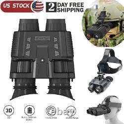 NV8000 3D Naked Helmet Goggles NV Night Vision 4X Digital Zoom Binoculars US