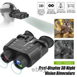 NV8000 3D Night Vision 850nm Binoculars Infrared Digital Head Mount Goggles US