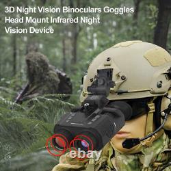 NV8000 Digital Night Vision Goggle Binocular 32GB 4x Zoom IR 850nm Head Mounted