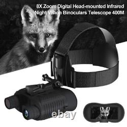NV8160 Night Vision 8X Binocular for Hunting Infrared Digital Head Mount Goggles