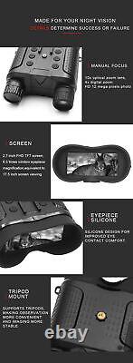 NV8160 Night Vision 8X Binocular for Hunting Infrared Digital Head Mount Goggles