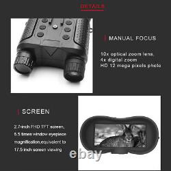 NV8160 Night Vision 8X Binocular for Hunting Infrared Digital Head Mount Goggles