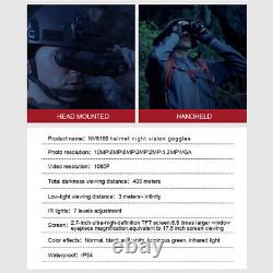NV8160 Night Vision Binocular Head Mount Goggles Infrared Digital Infrared 1080P