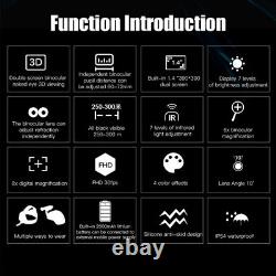 NV8300 1080P Digital Night Vision Goggle Binocular Zoom 32GB IR 850nm NVG Helmet