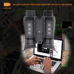 NV8300 1080P Digital Night Vision Goggle Binocular Zoom 32GB IR 850nm NVG Helmet