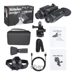 NV8300 1080P Digital Night Vision Goggle Binocular Zoom 32GB IR 850nm NVG Helmet