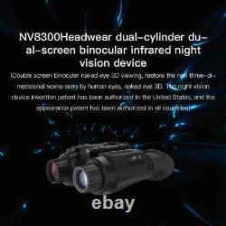 NV8300 4K Night Vision Goggles Helmet-Mounted Dual Display IR NVG