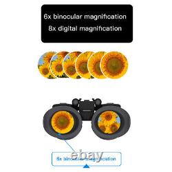 NV8300 Infrared Night Vision Binoculars 4K UHD 3D Goggles 8X Digital Zoom 300M