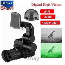 NVG10 Helmet Goggle 1080P Digital Night Vision Monocular WiFi IP66 For Hunting