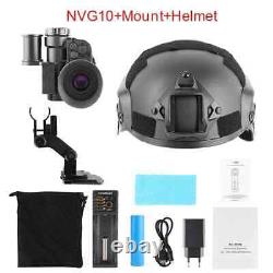 NVG10 IR Tactical Digital Night Vision Monocular with Helmet