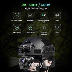 NVG30 1920x1080P Monocular Night Vision Goggles WiFi Hunting Observation Helmet