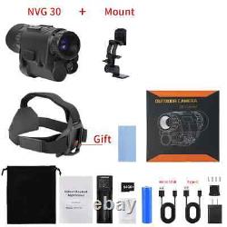 NVG30 Helmet Night Vision Monocular Scope Wide View Infrared Digital Binoculars