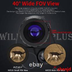 NVG30 Helmet Night Vision Monocular Wide View 40° 940nm IR WIFI Digital Starligh