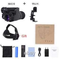 NVG30 Infrared 1920x1080p 50° Night Vision Goggles Monocular WiFi Hunting NVG10