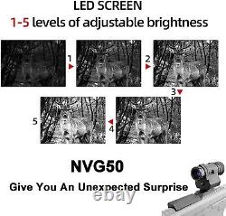 NVG50 2.5k helmet digital night vision 45°goggles scope WIFI 940nm IR monocular