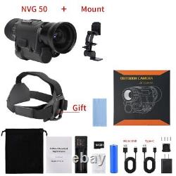 NVG50 Night Vision Goggles Wide View 50° gen3 Helmet IR 940nm Hunting Camera WiF
