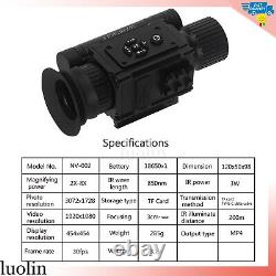 New 1-4X Digital Night Vision Hunting Rifle Scope Optics Sight 850nm IR Camera