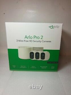 New Arlo Pro 2 Security Cameras System Bundle Indoor/Outdoor HD 1080p 3 Camera