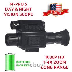 New Digital Night Vision Rifle Scope M-PRO 5 Optic Hunting Sight HD IR Camera