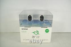 New Open Box Netgear Arlo Camera 2pk HD Security System 100% Wire-Free VMS3230C