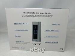 New Ring Video Doorbell Pro WiFi 1080P HD Camera Night Vision Satin Nickel