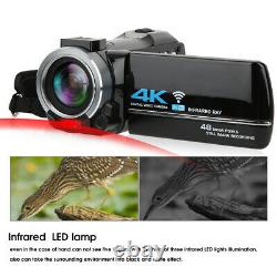 Newest 4K Camcorder HD Infrared Night Vision Digital Video Camera Wifi