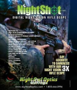 Night Owl NightShot Night Vision Rifle Scope With Accessory IR