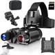 Night Vision Binoculars 1312ft Digital Infrared Head Mounted Night Vision Adult