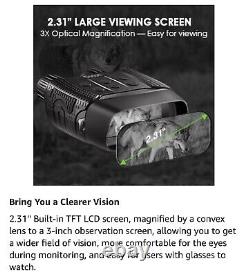 Night Vision Binoculars 300m Distance Camp Hunting Digital Telescope Equipment