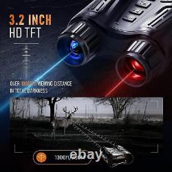 Night Vision Binoculars 4K Rechargeable Infrared Digital Night Vision Goggles