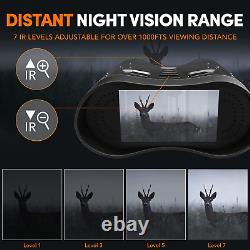 Night Vision Binoculars 4K Rechargeable Infrared Digital Night Vision Goggles