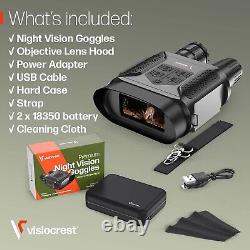 Night Vision Binoculars 8X Digital Zoom 64 GB Memory Card Infrared Goggle