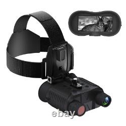 Night Vision Binoculars 8X Zoom for Hunting Infrared Digital Head Mount Goggles