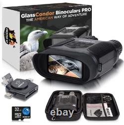 Night Vision Binoculars Pro Digital Infrared Binoculars with 4 Screen and