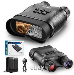 Night Vision Binoculars for Adults Waterproof Binocular with Battery TF Card