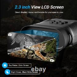 Night Vision Binoculars for Adults Waterproof Binocular with Battery TF Card