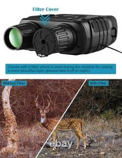 Night Vision Device Binoculars 300 Yards Digital IR Telescope 4xZoom Optics 2.3